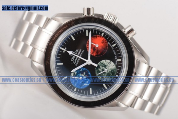 Perfect Replica Omega Speedmaster From Moon To Mars Limited Edition Chrono Watch Steel 3577.5 (EF)