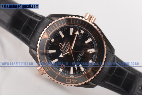Omega Seamaster Planet Ocean GMT Deep Black Watch PVD Perfect Replica 215.63.46.22.01.001 (EF)