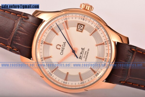 Omega De Ville Hour Vision Perfect Replica Watch Rose Gold 431.63.41.21.02.001 (KW)
