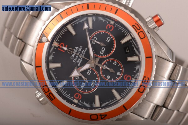 Replica Omega Seamaster Planet Ocean Chrono Watch Steel 2218.51