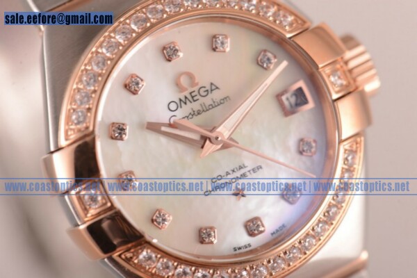 Perfect Replica Omega Constellation Co-Axia Watch Two Tone 123.25.27.20.55.005