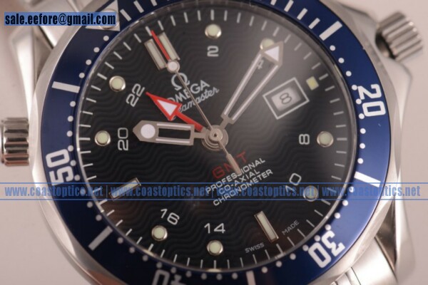 Best Replica Omega Seamaster 300M GMT Watch Steel 2536.8 - Click Image to Close