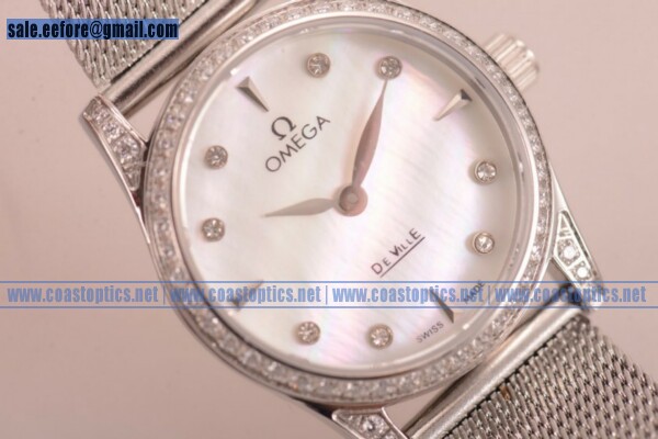 Replica Omega De Ville Prestige Watch Steel 424.15.33.20.55.001T