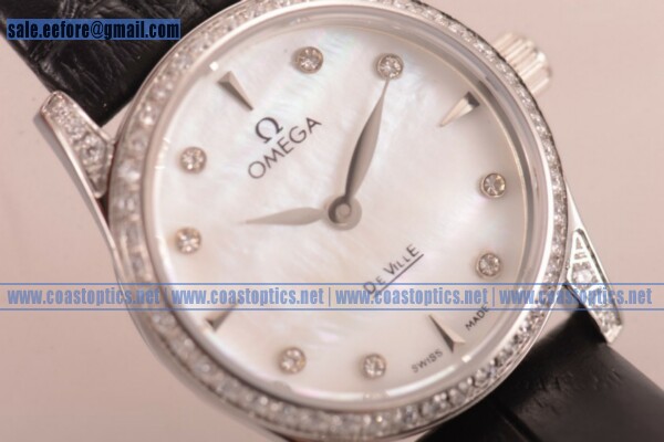 Replica Omega De Ville Prestige Watch Steel 424.15.33.20.55.001L