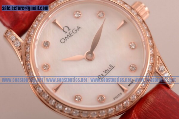 Replica Omega De Ville Prestige Watch Rose Gold 424.55.33.20.55.002K