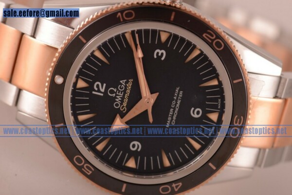 Perfect Replica Omega Seamaster 300 Master Co-Axial Watch Two Tone 233.20.41.21.01.001