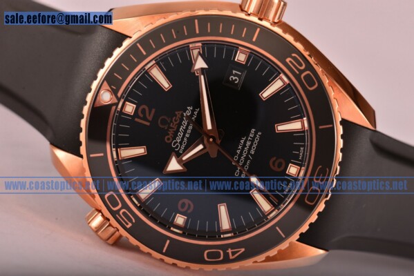 Perfect Replica Omega Seamaster Planet Ocean 600 M Co-Axial Watch Rose Gold 232.63.42.21.01.001