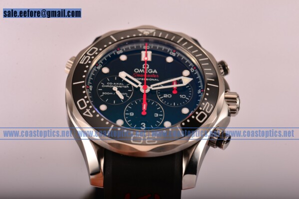 Omega Seamaster Diver 300M Co-Axial Chrono Watch 1:1 Replica Steel 213.30.42.40.01.002 (BP) - Click Image to Close