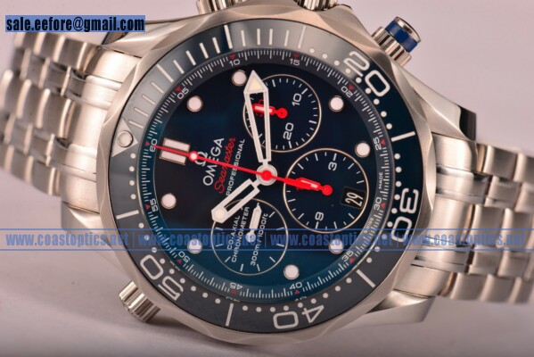 Omega Seamaster Diver 300M Co-Axial Chrono Watch 1:1 Replica Steel 212.30.44.50.03.001 (BP)