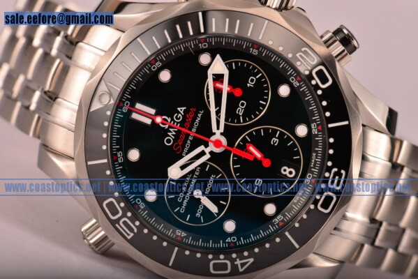 Omega Seamaster Diver 300M Co-Axial Chrono Watch 1:1 Replica Steel 212.30.44.50.01.001 (BP)