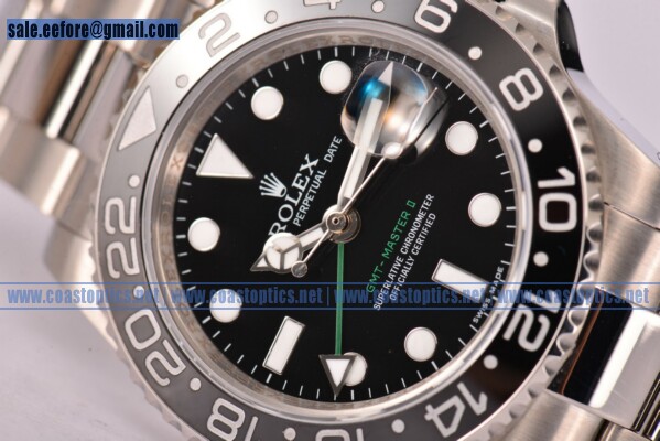1:1 Replica Rolex GMT-Master II Watch Steel 116710 LN (NOOB)