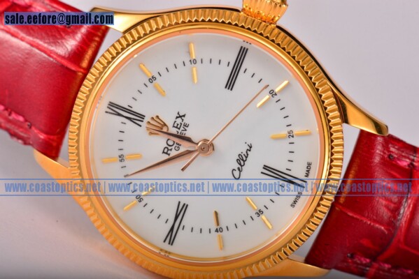 Replica Rolex Cellini Time Watch Yellow Gold 50508