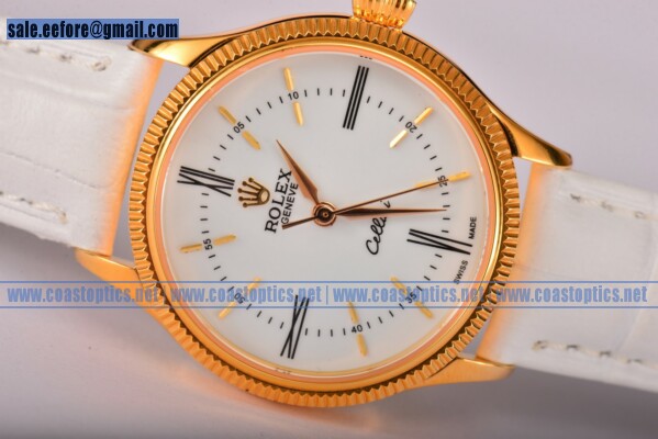 Rolex Cellini Time Watch Yellow Gold 50508 Replica