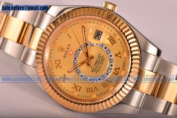 Rolex Sky-Dweller Watch Yellow Gold Replica 326937 yro