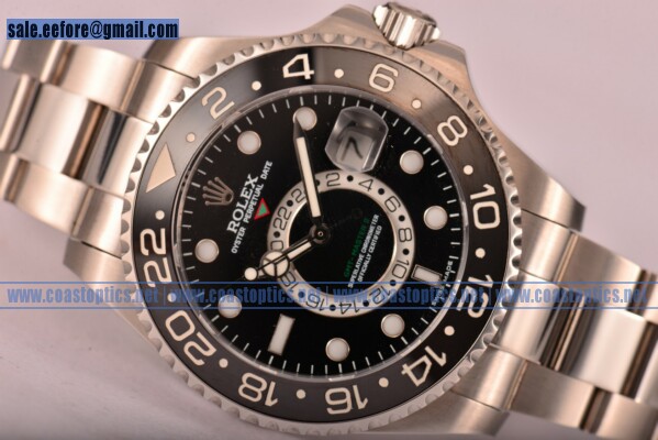 Rolex GMT-Master II Chronometer Watch Steel Replica 116710 blk