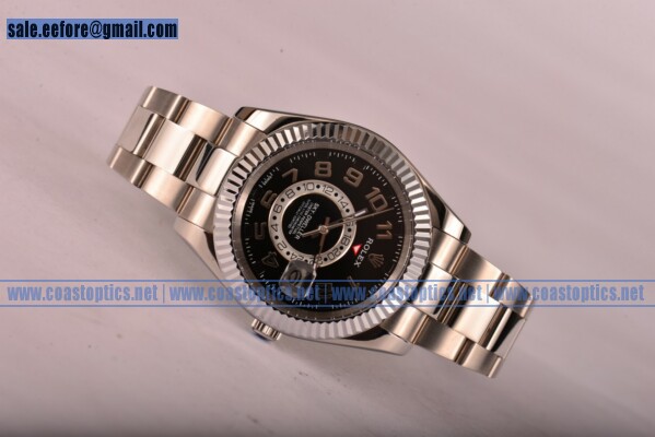 Replica Rolex Sky-Dweller Watch Steel 326939 blkao - Click Image to Close