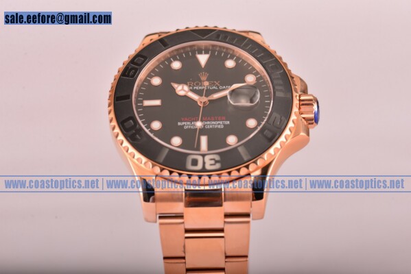 Rolex Yacht-Master Watch Rose Gold 116555 Replica - Click Image to Close