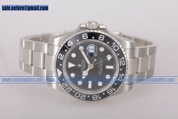Perfect Replica Rolex GMT-Master II Watch Steel 116710 (NOOB) - Click Image to Close