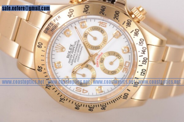 Replica Rolex Daytona Watch Yellow Gold 116528 ws