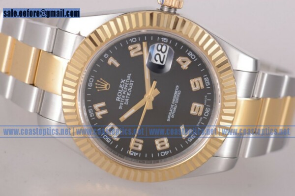 1:1 Replica Rolex Datejust II 41mm Watch Two Tone 116333 bbro (BP)