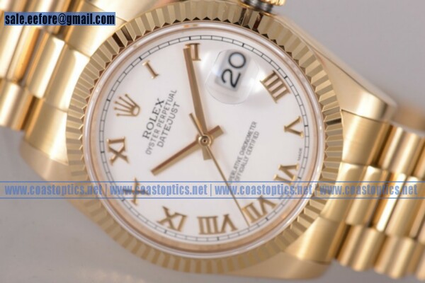 Rolex Datejust 36mm Watch Best Replica Yellow Gold 116238