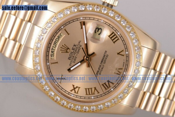 Replica Rolex Day-Date Watch Yellow Gold 118238 rgrdp