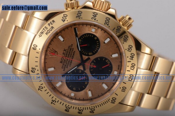 Replica Rolex Daytona Watch Yellow Gold 116528 pn