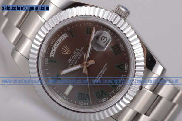 Rolex Day-Date II Watch Steel 218239 brdp Replica