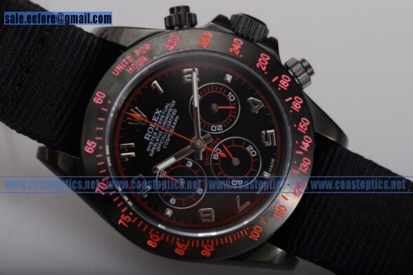 Rolex Replica Daytona Chrono Watch PVD 120321P bkan