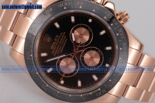 Rolex Daytona Chrono Watch Rose Gold 116505 LNbks Replica