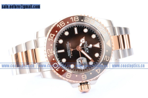 Perfect Replica Rolex GMT-Master II Watch Steel/Rose Gold 126711CHNR