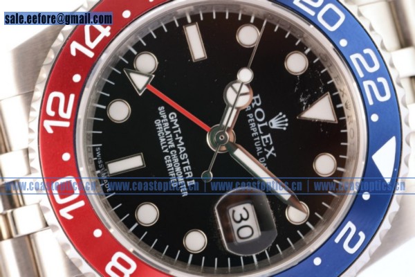 Perfect Replica Rolex GMT-Master II Watch Steel 126710BLRO