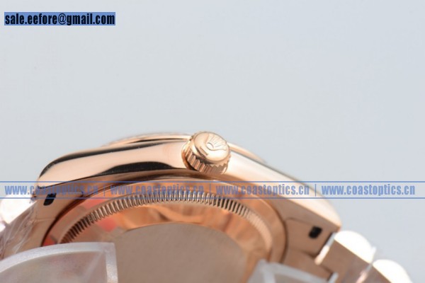1:1 Clone Rolex Day-Date Watch 18K Rose Gold 218235 blkdp (BP) - Click Image to Close