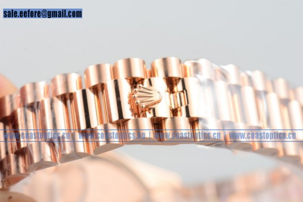Perfect Replica Rolex Day-Date Watch Rose Gold 218235 blkdp (BP) - Click Image to Close