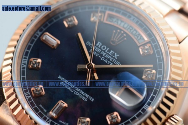 Perfect Replica Rolex Day-Date Watch Rose Gold 218235 bludp (BP) - Click Image to Close