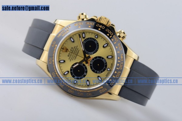 1:1 Clone Rolex Daytona Chrono Watch Yellow Gold 116515 ygs (AR)