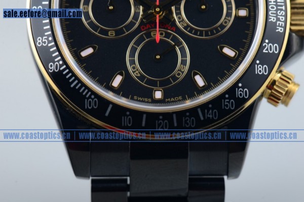 1:1 Replica Rolex Daytona Les Artisans De Geneve & Kravitz Design LK 01 Customized Chrono Watch PVD 116523 (BP) - Click Image to Close