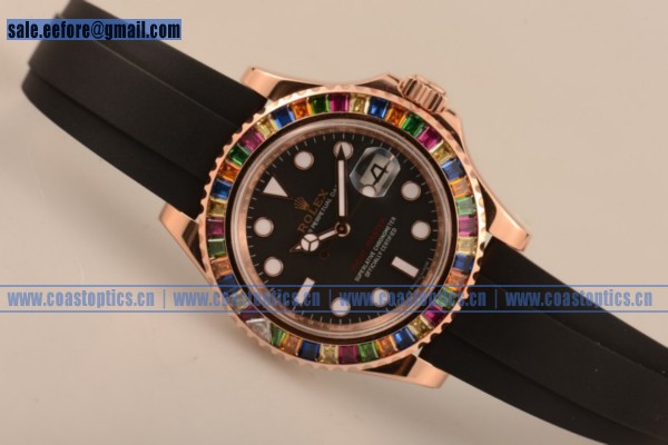 1:1 Clone Rolex Yacht-Master 40 Watch Rose Gold 116695SATS (NOOB)