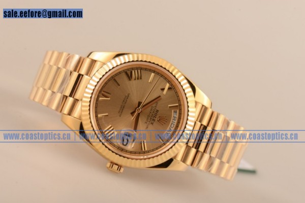 1:1 Clone Rolex Day-Date Watch Yellow Gold 118238 cr (CF)