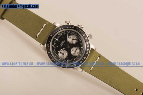 Replica Rolex Daytona Vintage Edition Chrono Watch Steel 6362 bksl