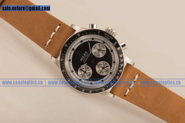Replica Rolex Daytona Vintage Edition Chrono Watch Steel 6339 bksqbrl