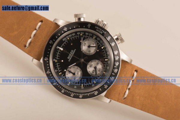 Replica Rolex Daytona Vintage Edition Chrono Watch Steel 6362 bksbrn