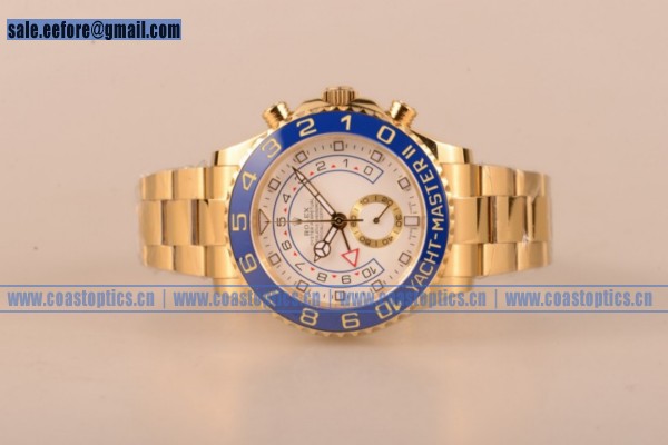 Perfect Replica Rolex Yacht-Master II Chrono Watch Yellow Gold 116688 (BP) - Click Image to Close