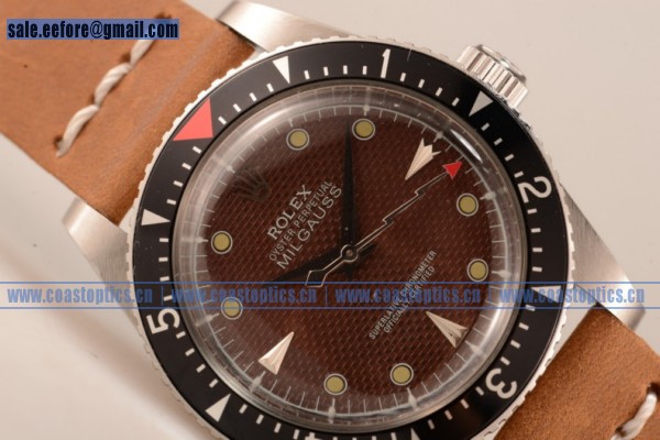 Replica Rolex Milgauss Vintage Watch Steel 1016 brwdbr - Click Image to Close