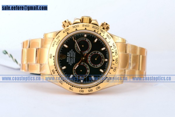 1:1 Best Replica Rolex Daytona Watch Yellow Gold 116508(JH) - Click Image to Close