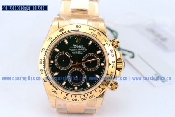 1:1 Best Replica Rolex Daytona Watch Yellow Gold 116508(JH) - Click Image to Close