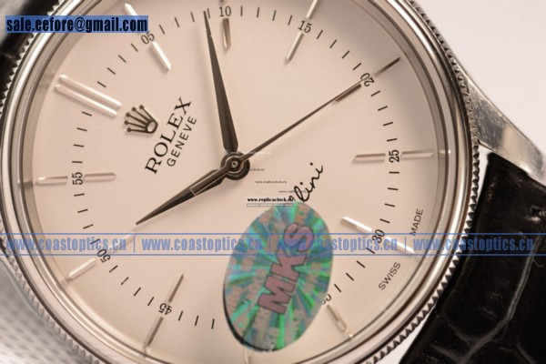 Clone Rolex Cellini Time Watch Steel 50509 wht