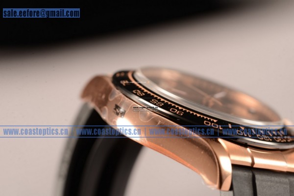 Perfect Replica Rolex Daytona Watch Rose Gold 116515 LNbr(AR) - Click Image to Close