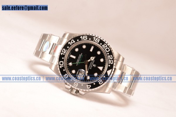 1:1 Replica Rolex GMT-Master II Watch 904 Steel 116710bkso(NOOB) - Click Image to Close