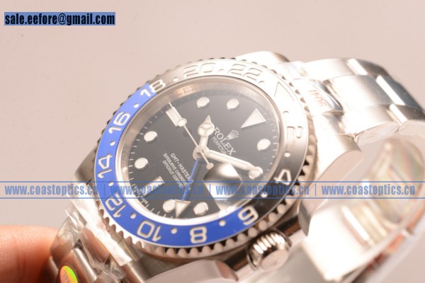 1:1 Clone Rolex GMT-Master II Watch 904 Steel 116710BLNR(NOOB) - Click Image to Close